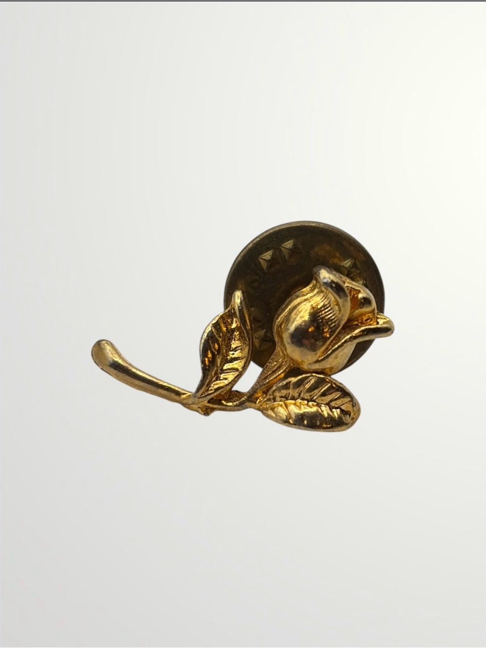 Gold Rose Tack Pin